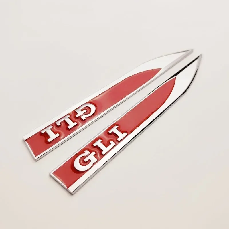 Golf 3 4 MK3 MK4 2026 Hot For VW VOLKSWAGEN 1Pairs 3D Metal Car GLI Logo Letters Front Side Fender Badge Emblem Sticker For VW S - view 4