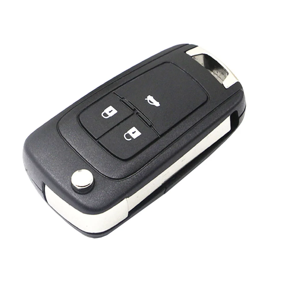 PREISEI 3 Button Flip Remote Case Key For Chevrolet Cruze Car Accessories Key Replacement Shells