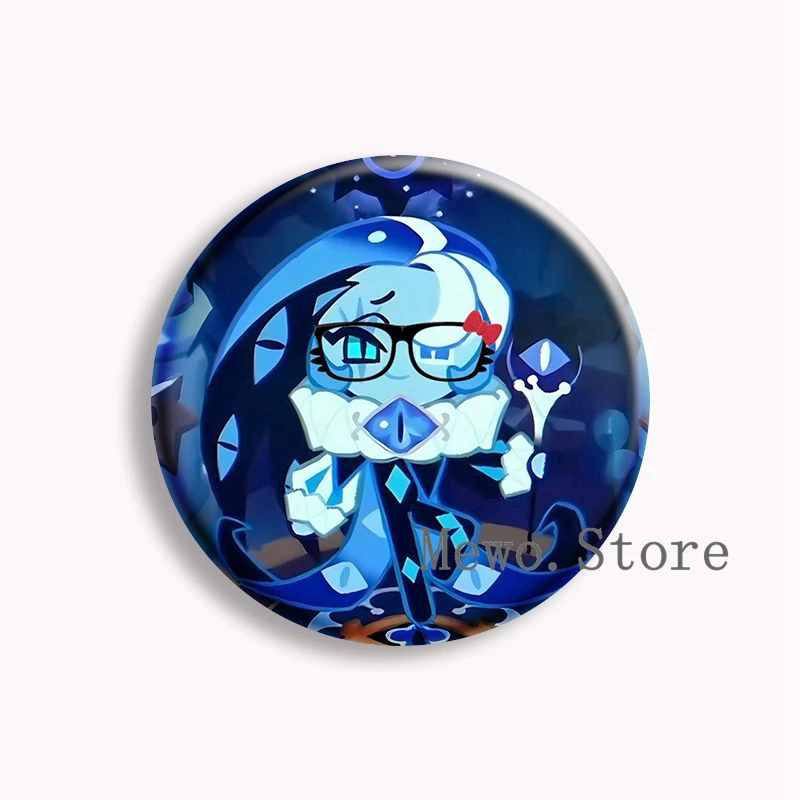 Game Shadow Milk Cookie Anime Soft Button Pin Pure Vanilla Mystic Flour Candy Apple Cookie Cute Meme Brooch Badge Bag Decor Gift