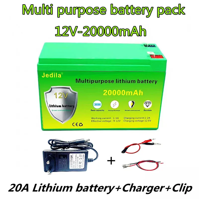 New High-Capacity Lithium-Ion Rechargeable Battery Pack 12V 30000mah. Lt can Be Used For Children's Car toys Emergency Lamp