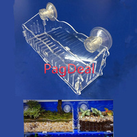 Hang-on Nursery Plant Glass Cup Pot Fish Tank Aquascaping Cultivation Mangrove Planting Aquarium Decor Breeding Hatchery Box