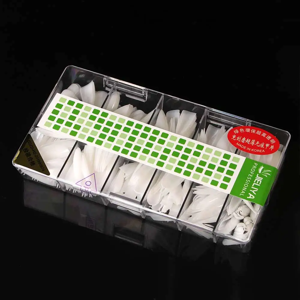 

Акриловые ультратонкие накладные ногти с половиной покрытия, съемные французские накладные ногти, овальные накладные ногти, маникюр