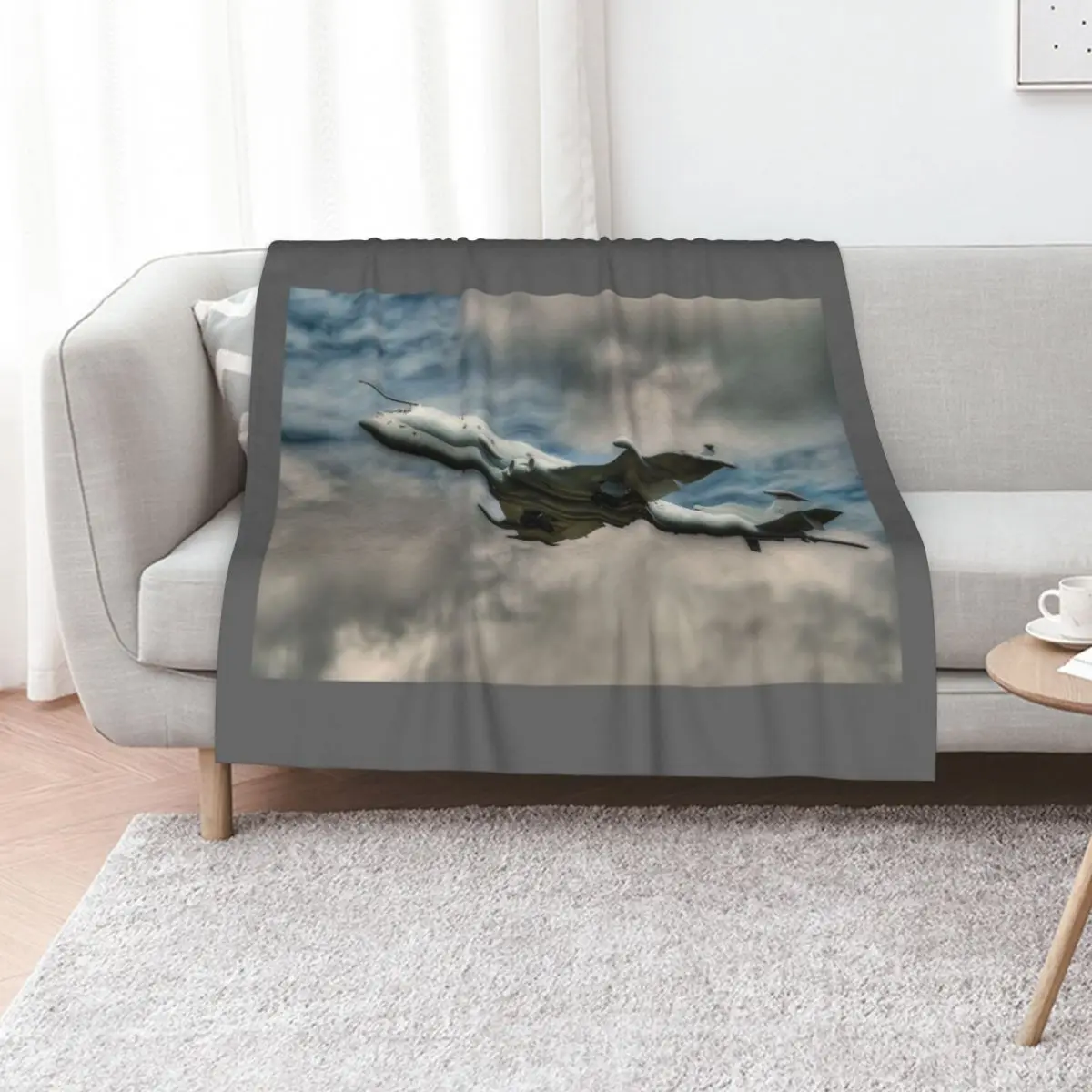 

Nimrod MRA4 - Maritime Patrol and Attack Aircraft Throw Blanket Sofa decorative Shaggy Designers Blankets
