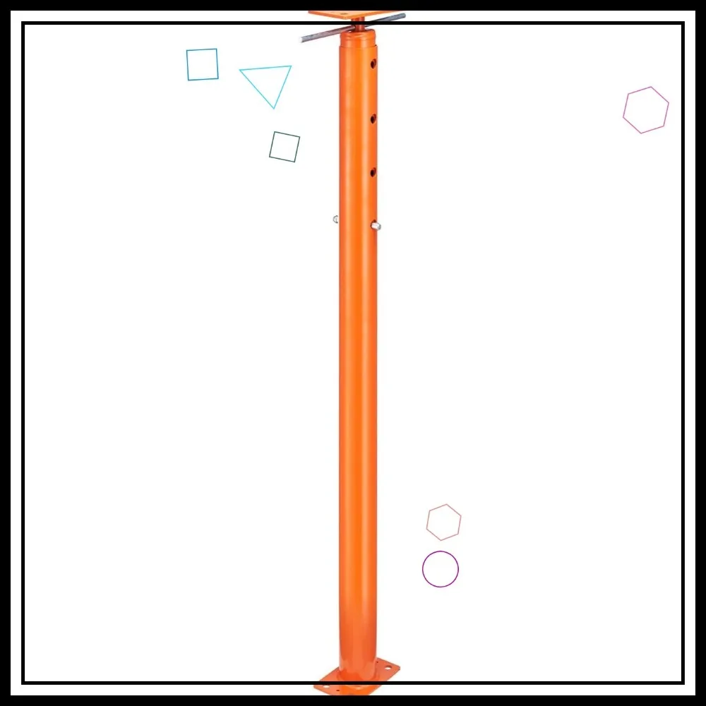 Robuuste vloerkrik, capaciteit van 18.000 lbs, verstelbare hoogte 56-100 inch, stalen telescopische steunpaal voor de bouw