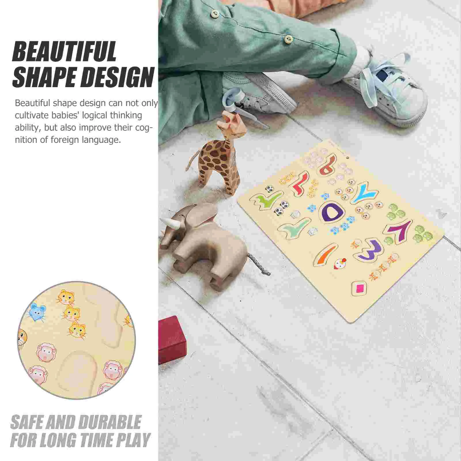 Arabic Puzzle Children Toy Small Puzzles for Kids Educational Toys Alphabet Floor Blocks Plaything Wooden Toddlers