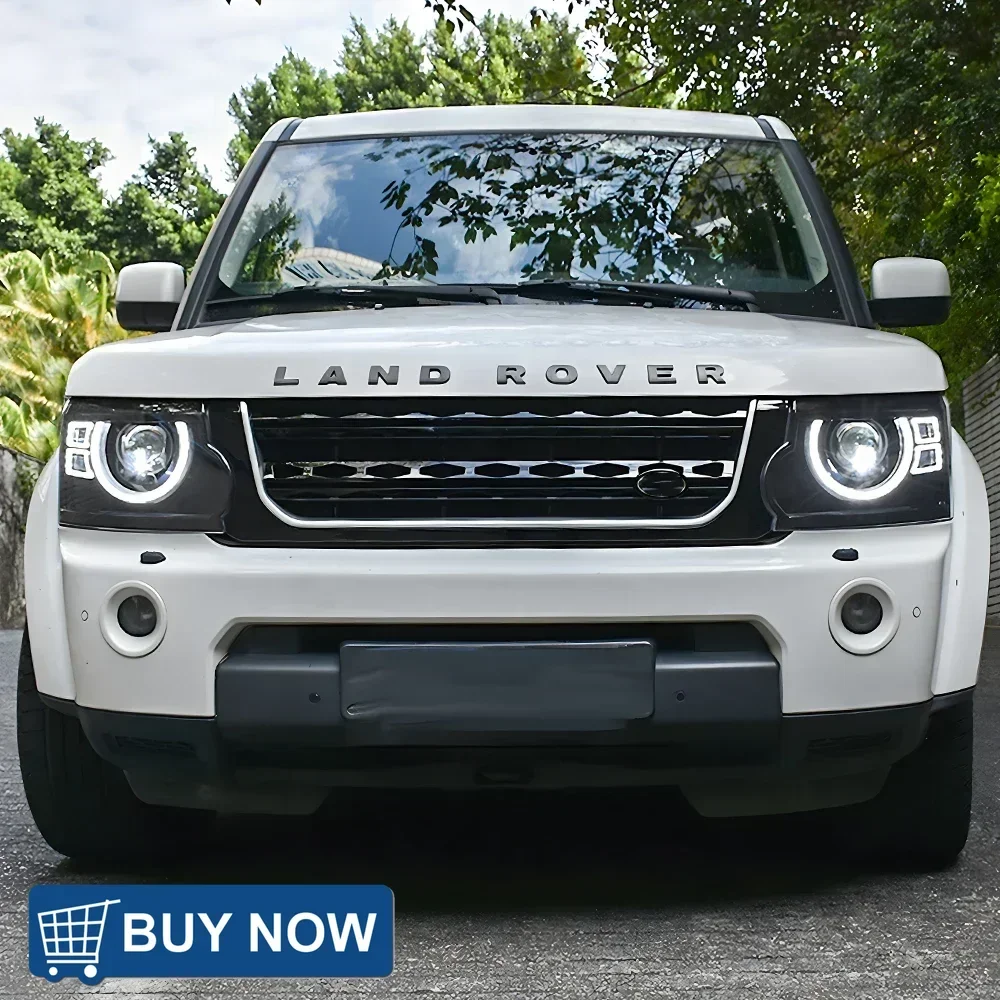 لاند روفر ديسكفري 4 2010-2016 LED مجموعة المصابيح الأمامية للسيارات ترقية ثنائية البؤرة العارض عدسة اكسسوارات المصابيح الأمامية للسيارة #6