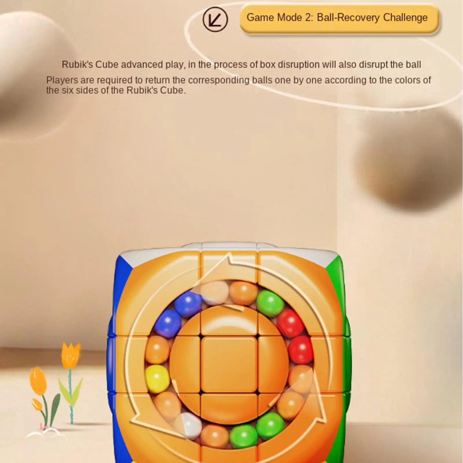 

3D Cube Puzzle Rolling Ball Educational Game Large Labyrinth 3D Maze Cube For 3-12 Years Old Kids Adults Teens Improve Spatial