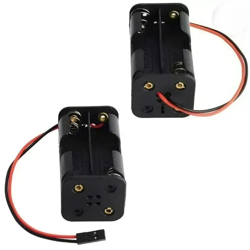 4 cellules 6V AA support de batterie boîtier couvercle boîte de rangement 4 cellules 2P FUT J connecteur nouveau pour FlySky récepteur RC Servo testeur