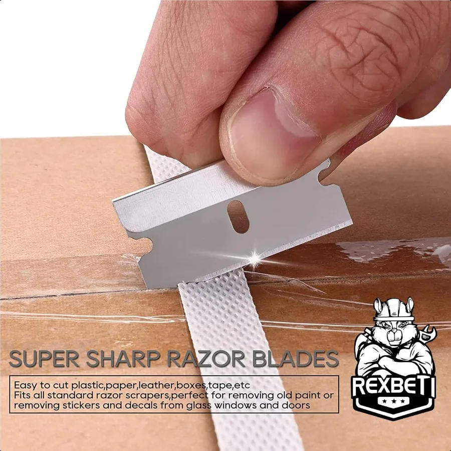 600PCS Single Edge Rasierklingen Industrial Box Cutter Ersatzklingen Glasschaberklingen