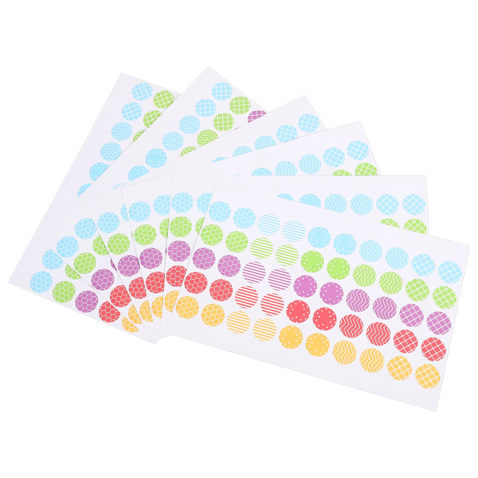 

6 Sheets Stickers Binder Paper Hole Ring Stickers Planner Repair Labels Decorative Office Supplies For Loose Adhesive