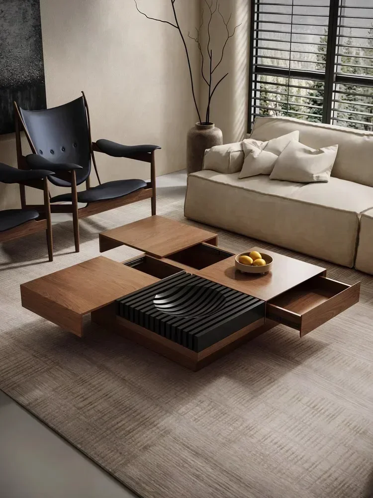 Like Hot Cakes Retro Style Black Walnut Solid Wood Coffee Table In North America