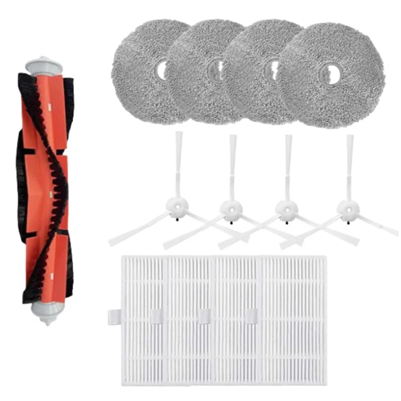 SANQ เหมาะสําหรับ Lydsto W2 Sweeping Robot อุปกรณ์เสริมแปรงหลักแปรงด้านข้างกรอง Rag ถุงเก็บฝุ่นอุปกรณ์เสริม