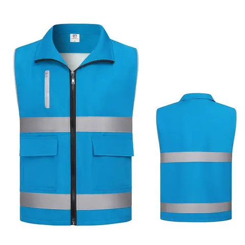 Volunteer vest customization Volunteer community advertising vest public welfare Construction company group  logo printed
