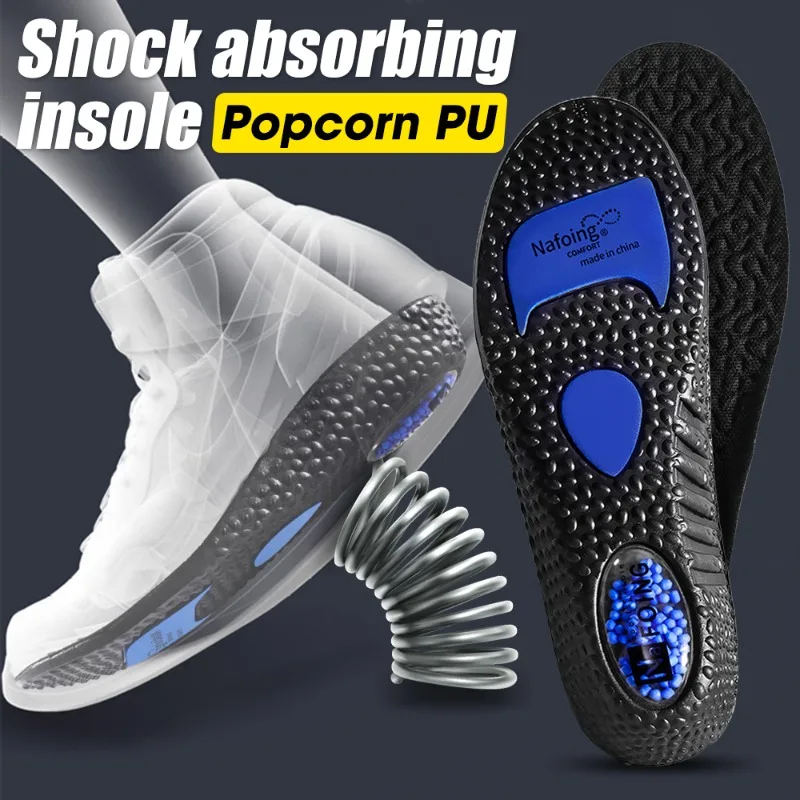 กีฬา Insoles สําหรับรองเท้า Shock Absorption ระงับกลิ่นกาย Breathable Cushion Running Insoles สําหรับฟุตผู้หญิงนวด Care Pads