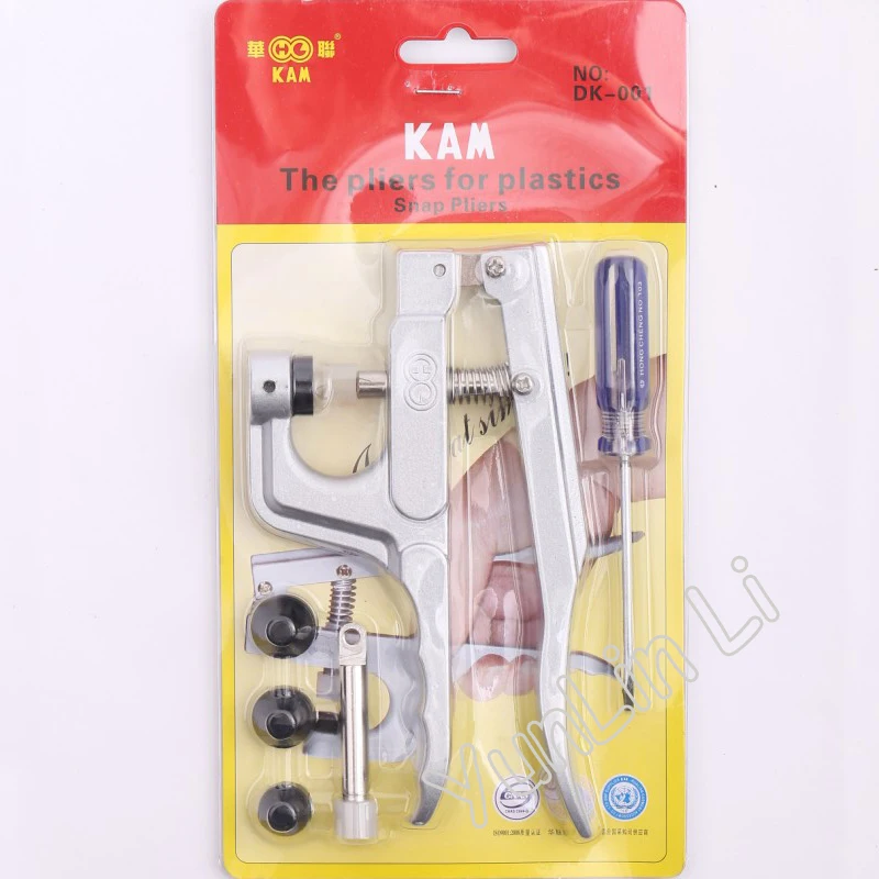 10PCS  Plastic Snap Button Plier DK-001 Snap Fastener Pliers KAM Button Press Stud Cloth Button Press Machine Sewing Tools