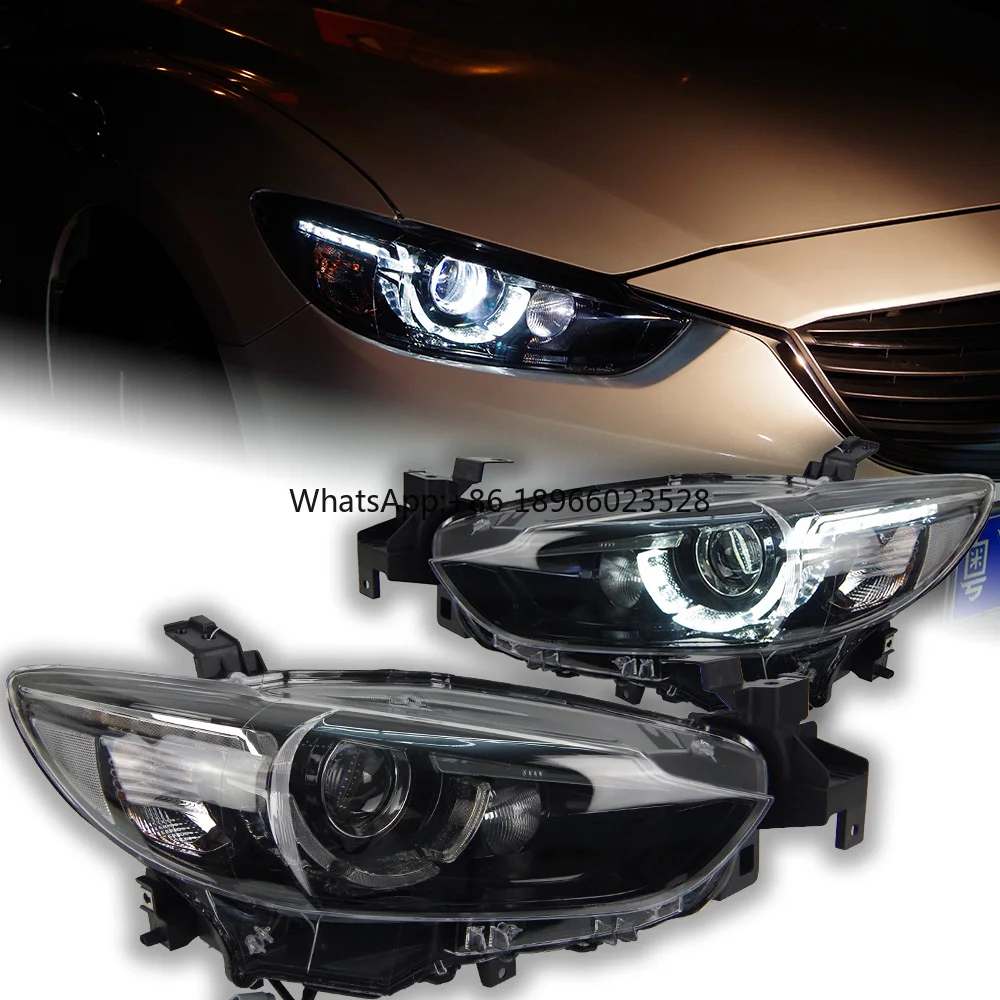 Car Lights for Mazda 6 Atenza Headlight Projector Lens 2013-2016 Mazda6 Signal Head Lamp LED Headlights Drl Automotive Accessory