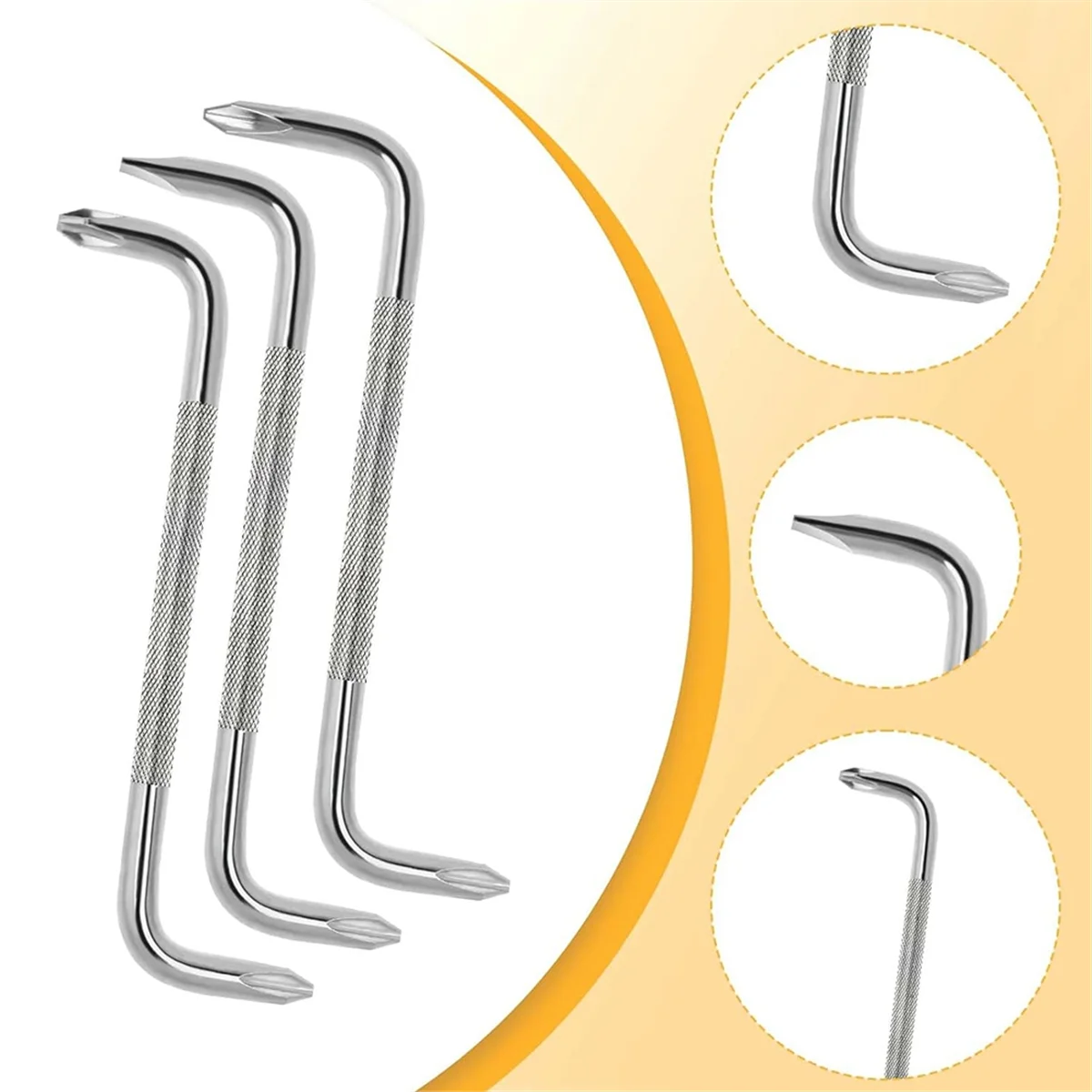 Set di cacciaviti Offset da 7 pezzi cacciavite ad angolo retto, cacciavite a fessura cacciavite di tipo Z