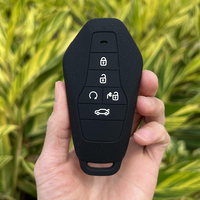Silicone Car Remote Key Case Cover Shell  For HYCAN 007 Z03 5Button Key Chain  Auto Holder Bag Car-Styling Accessories