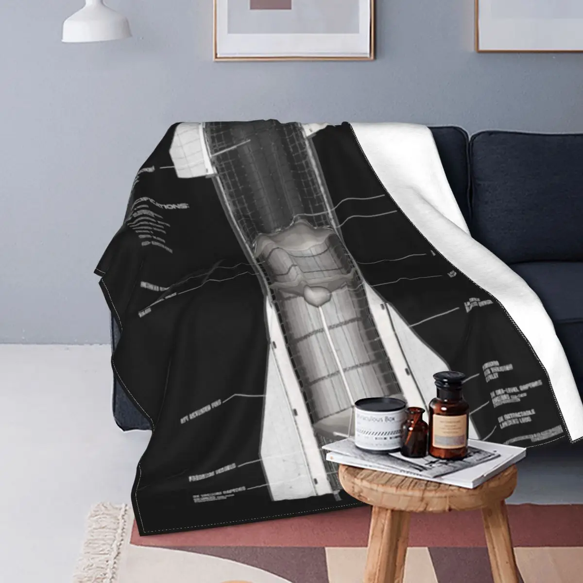 SpaceX Starship Sn15 Blankets Flannel Awesome Breathable Throw Blanket for Coverlet Decoration