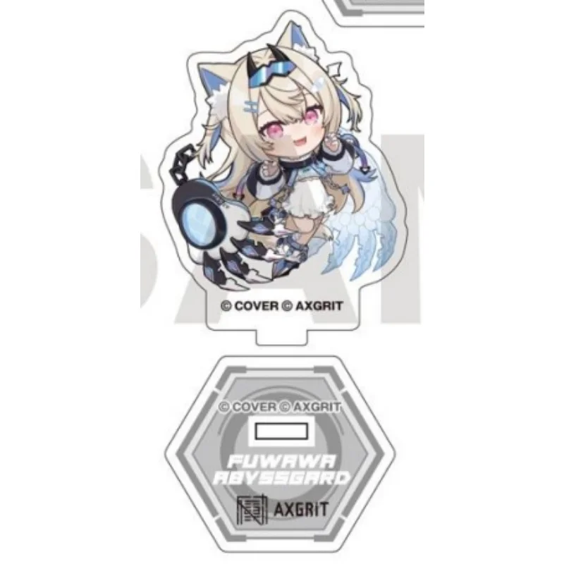 Hololive English Advent Lolive Vtuber Figures Inugami Korone Shirakami Fubuki Acrylic Stand Model Plate Keychains Desk Decor view 2