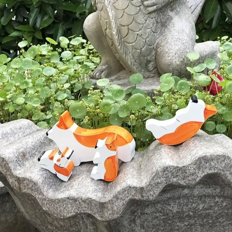 F62D الكتل الخشبية الكتل النمط الحيوانية الموازنة بلوك مجموعة Barnyard مجموعة الوالدين والطفل الأنشطة التعليمية