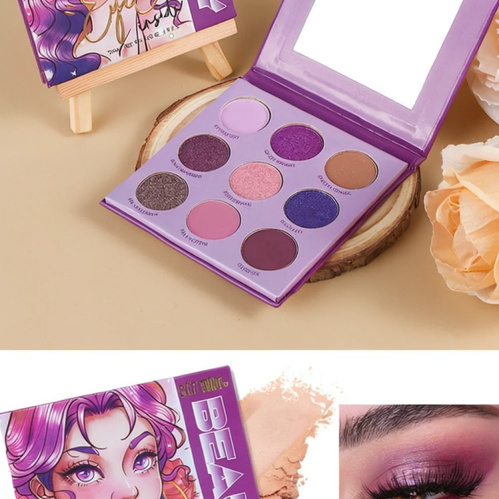 9 Color Eye Shadow Palette For For S F R Earth Tone Matte Shimmer Pigmented Professional Makeup Cosmetic Kit Beauty Tools