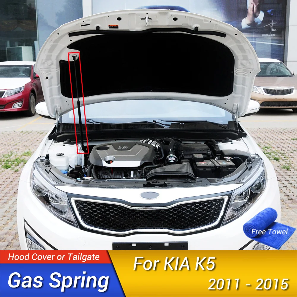 For KIA K5 2011-2015 Car-Styling Refit Bonnet Hood Gas Shock Lift Strut Bars Support Rod Accessories