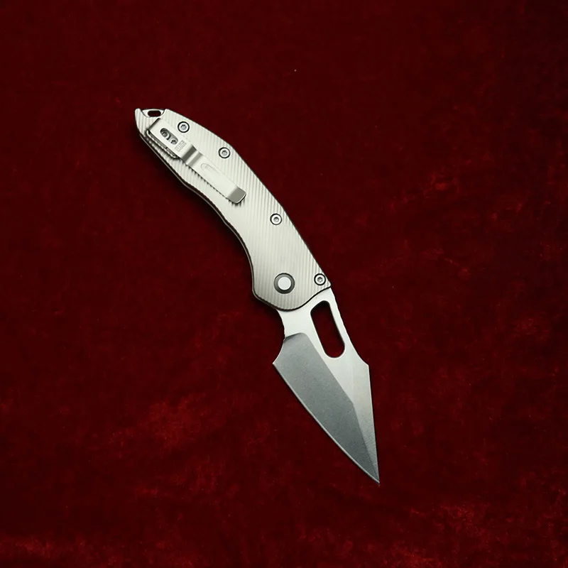 LEMIFSHE Stitch RamL cuchillo plegable táctico de titanio M390 - imagen 4