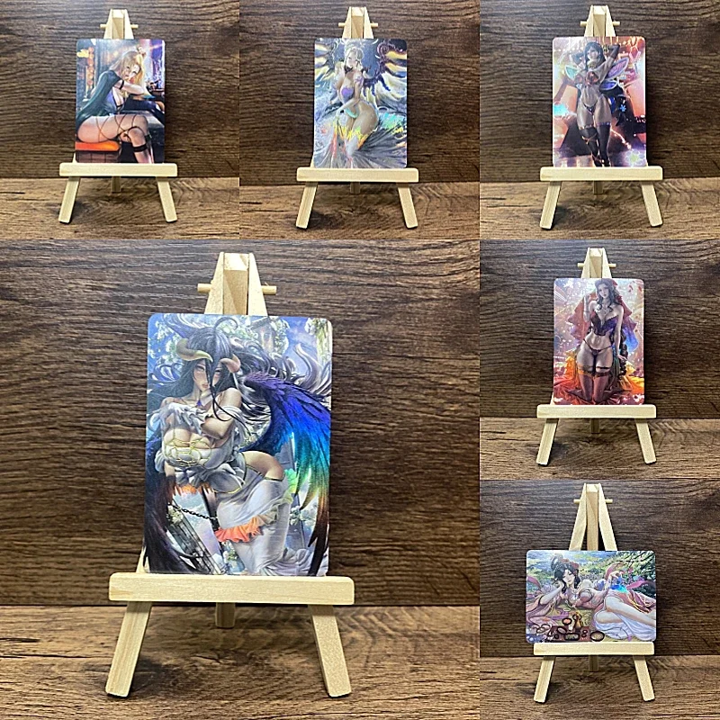 

Anime Single Card Sexy Tifa Aerith Tsunade Albedo Yalbed Angela Colourful Diamond Glitter Shattered Glitter Collection Card