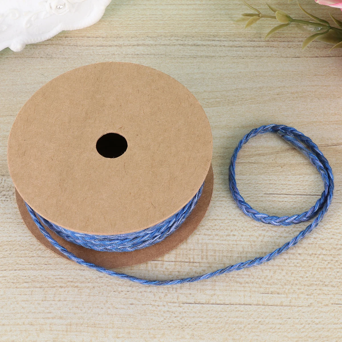 

Braided Rope Headdress Flat Color for Crafts Cotton Thread Twine Yarn Wrapped with Weave