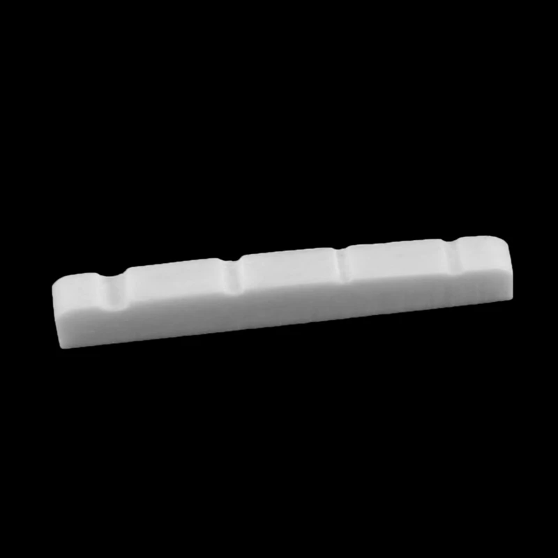 Pre-slotted Flat Bottom Bone Bass Nut for 4 String Fender PB JB Precision Bass Jazz Bass, 38x3.5x5/4.5mm