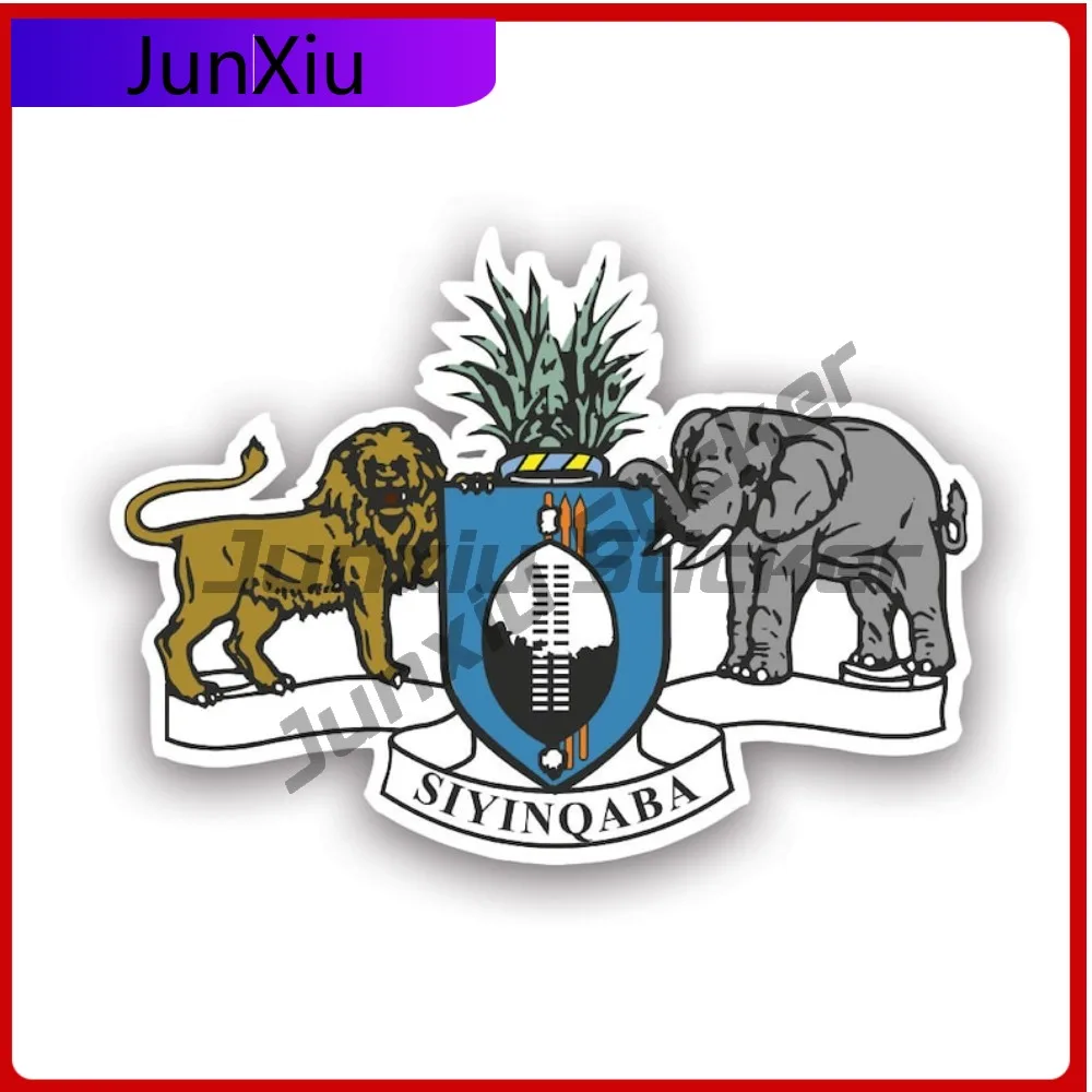 

Swazi Coat Of Arms Sticker Waterproof Anime Car Waterproof Vinyl Decal For Toilet Seat Outdoor Outdoor Sticker Outdoor High