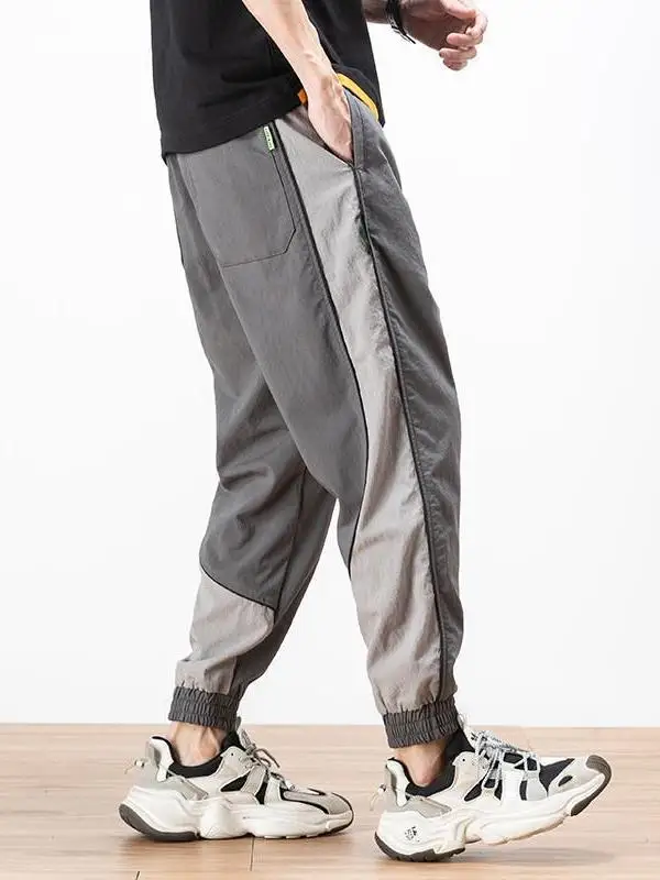 Qui Dry Sport pantalons de travail hommes mince Harlan coupe ample grande taille pantalons décontractés été jeunesse Faion marque loisirs pantalon