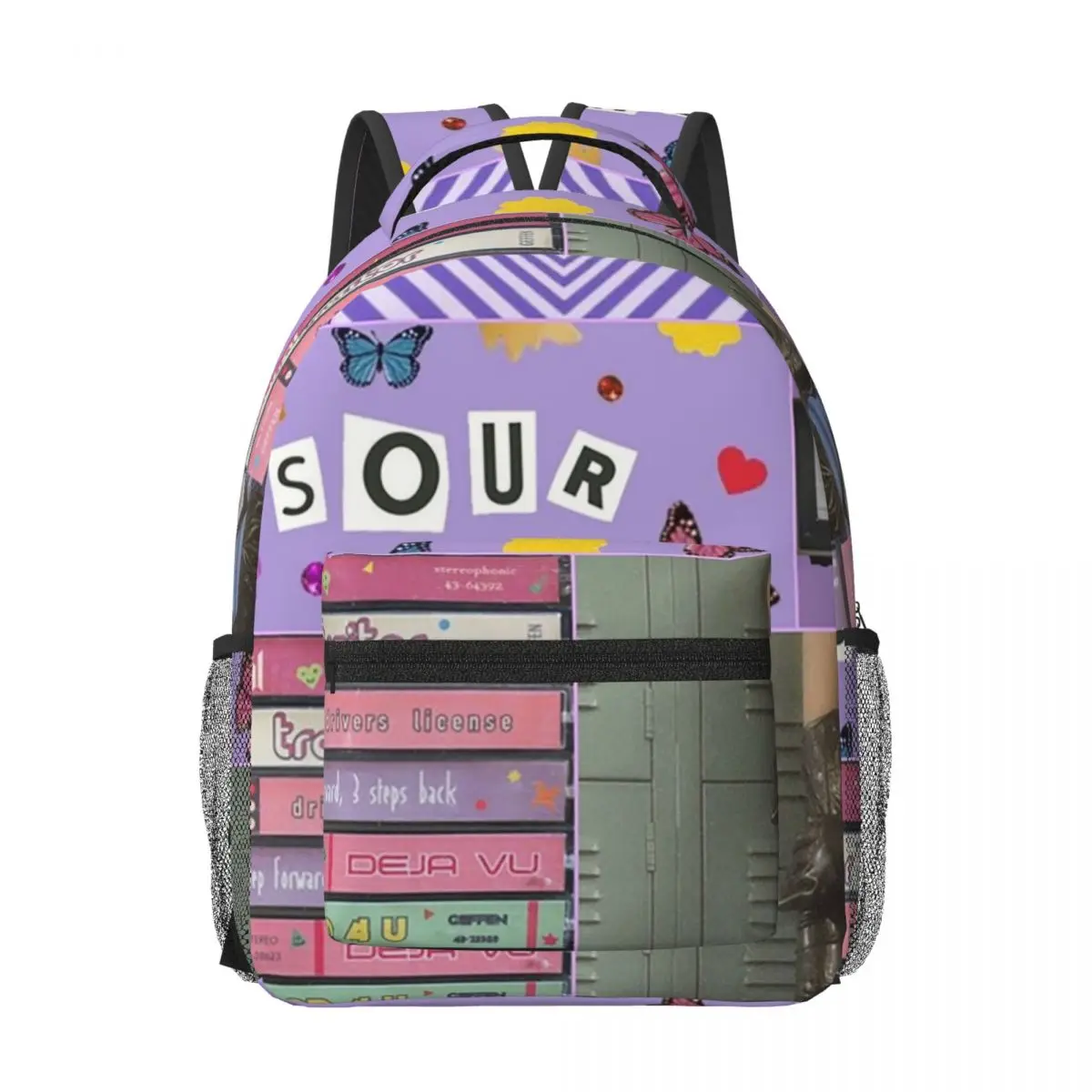 

Sour Aesthetic (collage Design) Woman Backpacks Boys Girls Bookbag Casual School Bags Portability Laptop Rucksack Shoulder Bag