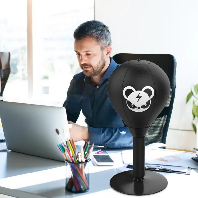 Stress Reduce Tool Desktop Punching Bag Stress Buster with Suction Cup Desk Punch Ball Heavy Duty Stress Relief Tool for Office