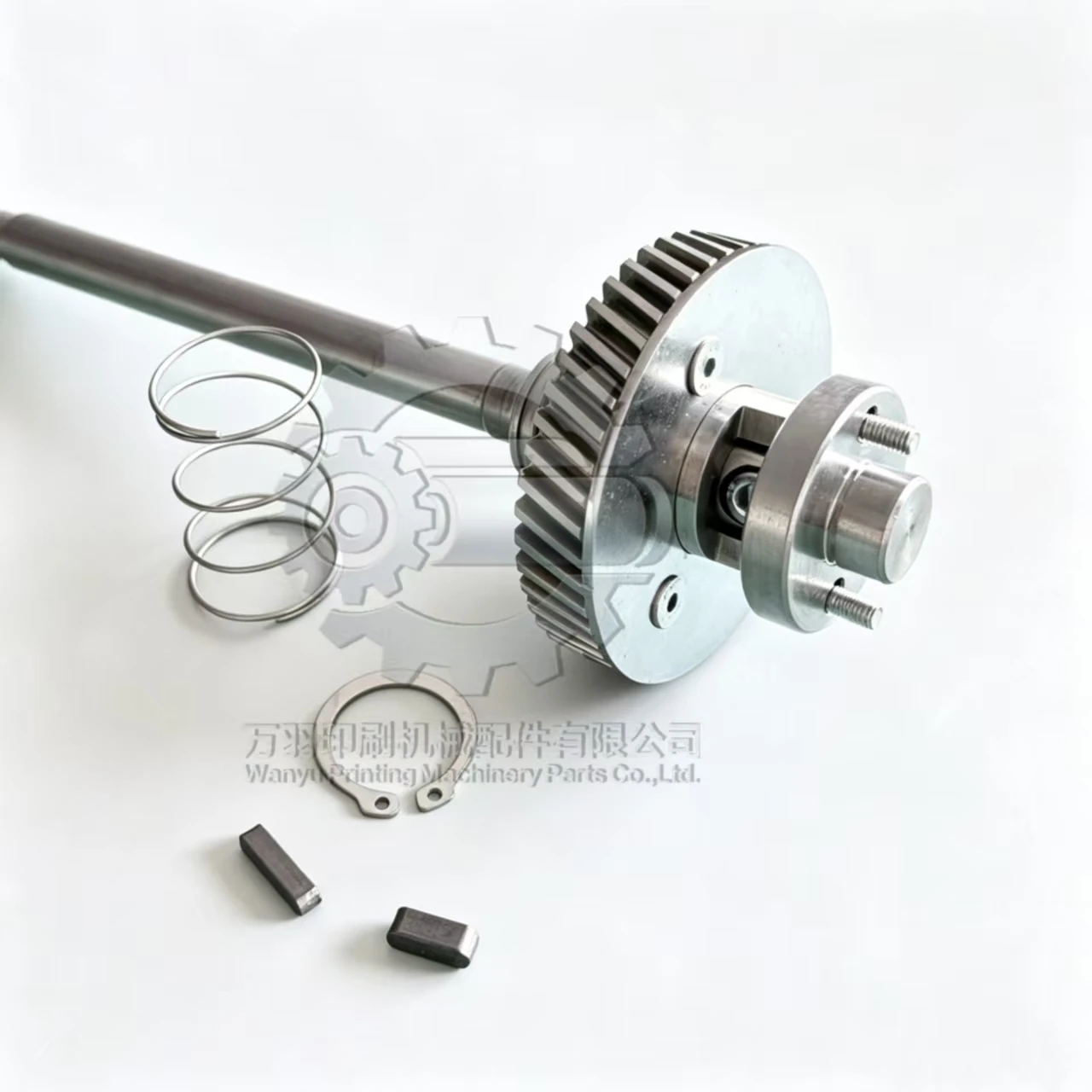 Water Roller Gear Shaft, Alcohol Dampening Roller Gear Shaft & Water Pan Roller Gear Shaft Head for Heidelberg PM52 SM52 Offset