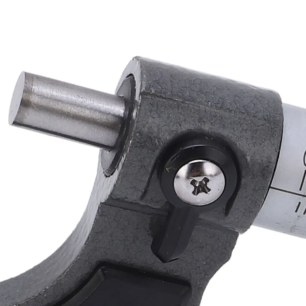 Stable Alloy Surface Outside Micrometer 0-25mm Range Ratchet Stop Measuring Tool Set 0.01mm Resolution Lock Nut Thickness Gauge