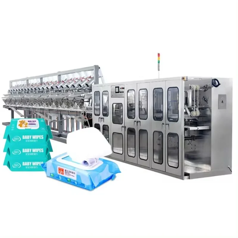 Wet Wipes Machines High Speed Product Manufacturing Machinery Full Automatic 5-30 Pcs pack Wet Wipes Making Machine