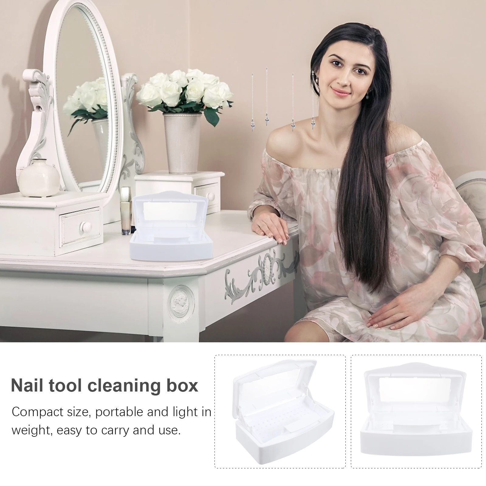 صينية تعقيم أدوات المانيكير خفيفة الوزن وسهلة التخزين لمعدات صالون تشذيب الأظافر #6