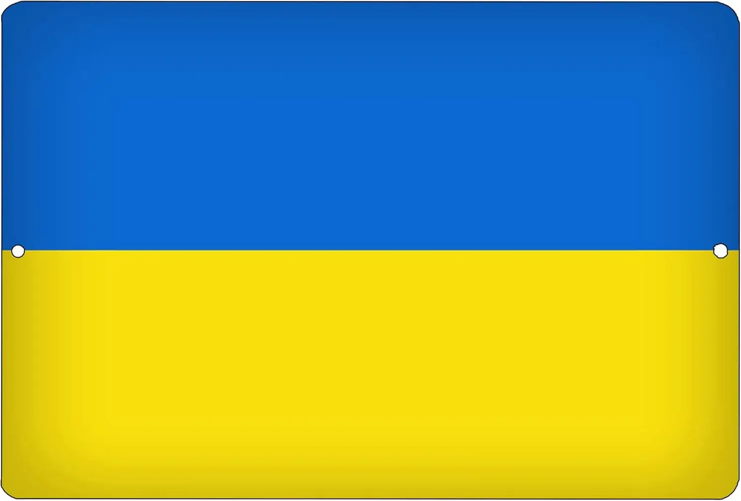 River Tactical Ukraine Flag Metal Tin Sign Wall Decor Man Cave Bar Ukrainian Support