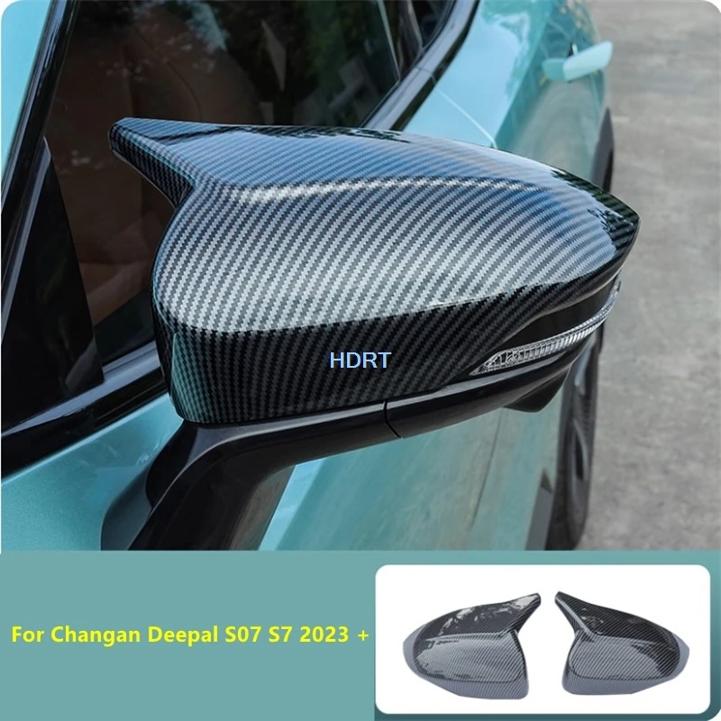 

For Changan Deepal S07 S7 2023 + Car Styling Rear View Mirror Cover Anti Collision Case Side Reverse Mirror Shell Accessories