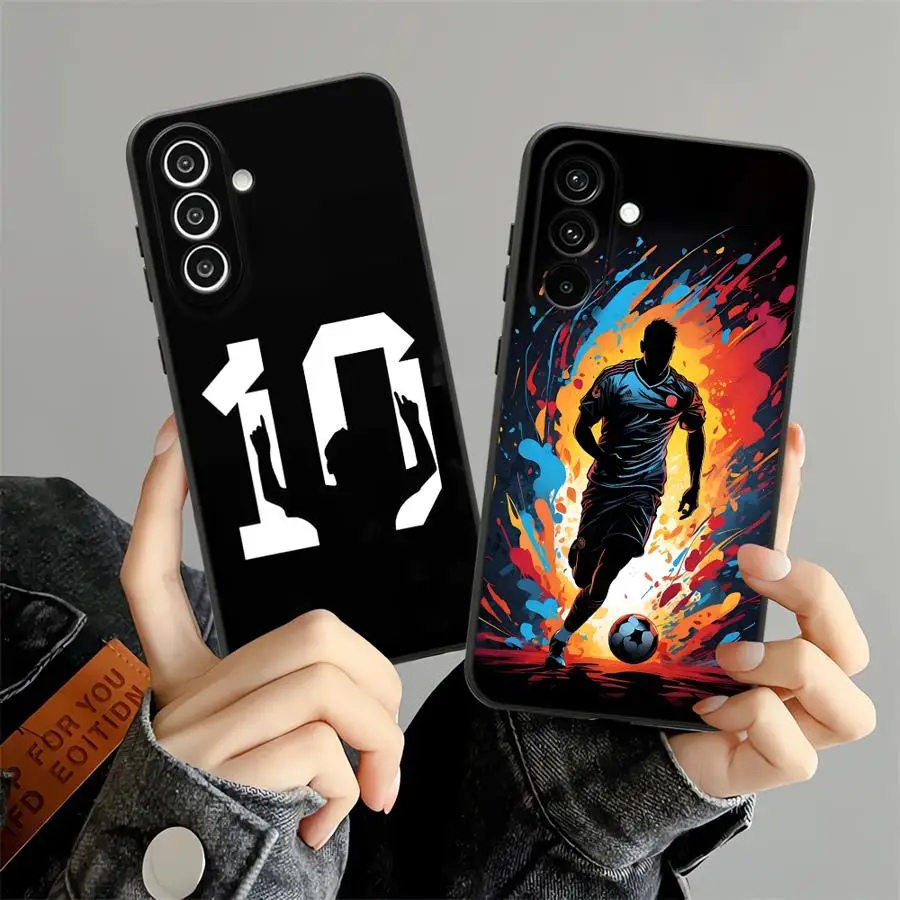 Cartoon Creative Football Case for Samsung Galaxy A26 A72 A24 A55 A32 A22 A52 A51 A73 A41 A36 A25 A71 A23 A53 A35 Soft Phone