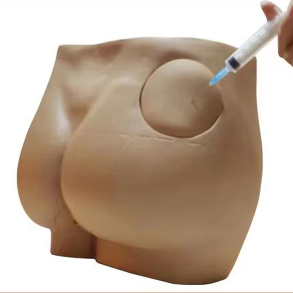 Simulateur d'Injection Intramusculaire de Hanche Humaine, Modèle d'Anatomie, Ressources Médicales Fuchsia, Vente en Gros, 100% Marque, Livraison Directe