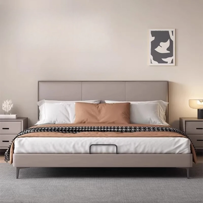 Luxury Bedroom Bed Minimalist Modern Children Double Single Headboards Bed European Simple Letto Matrimoniale Unique Furniture