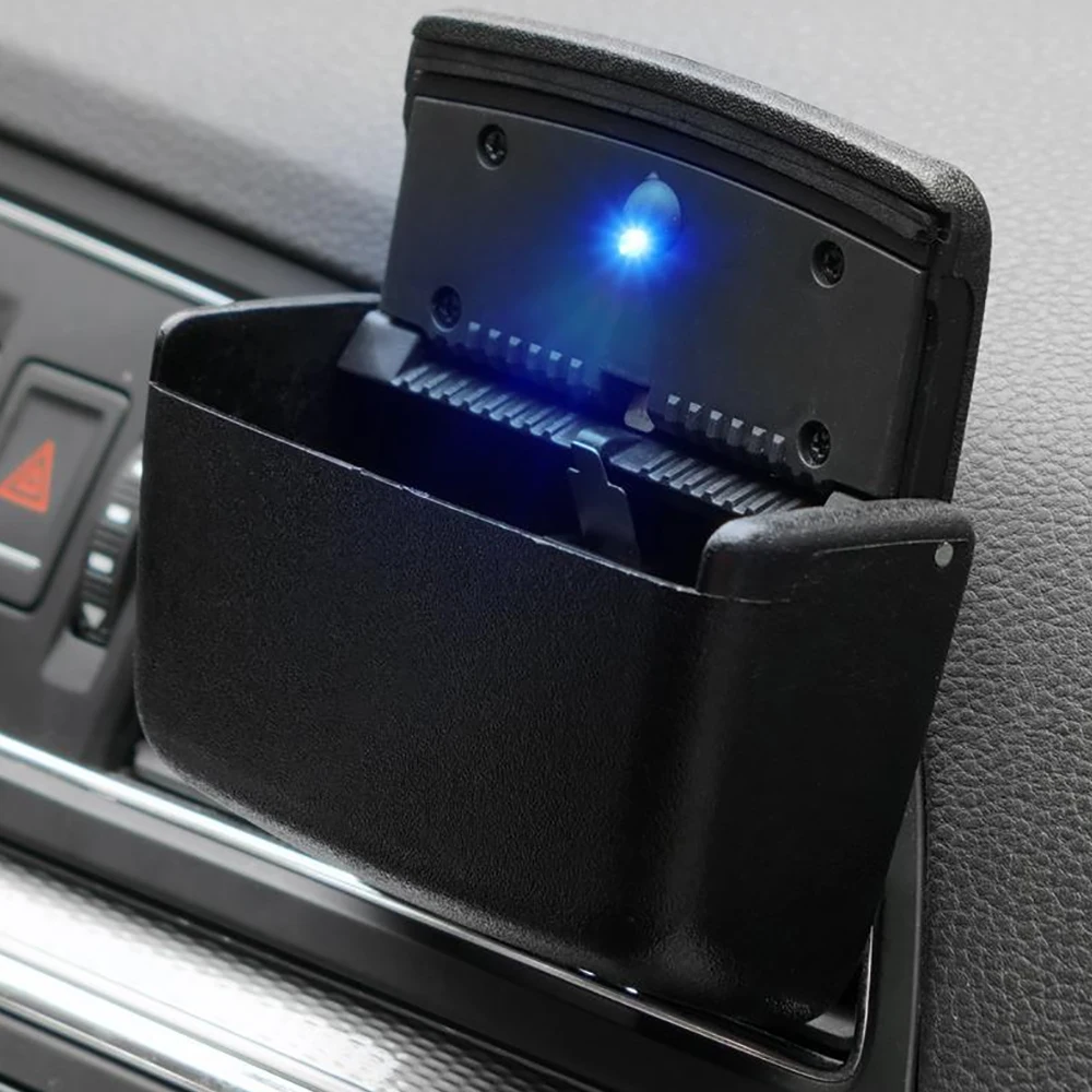 

Universal Car Ashtray With LED Lights Auto Cigarette Smokeless Portable Ash Tray With Cover Creative Multi-function Car Supplies