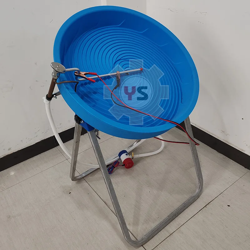 

Movable disc gold panning machine, outdoor turbine gravity rotary gold panning small equipment