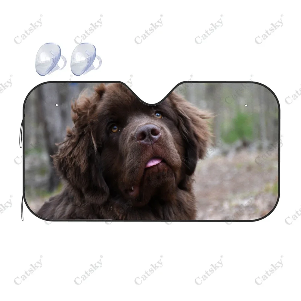 Animal Tibetan Mastiff Car Windshield Cover Sun Shade Universal Folding Block UV Rays Sun Visor Protector for CARS SUV