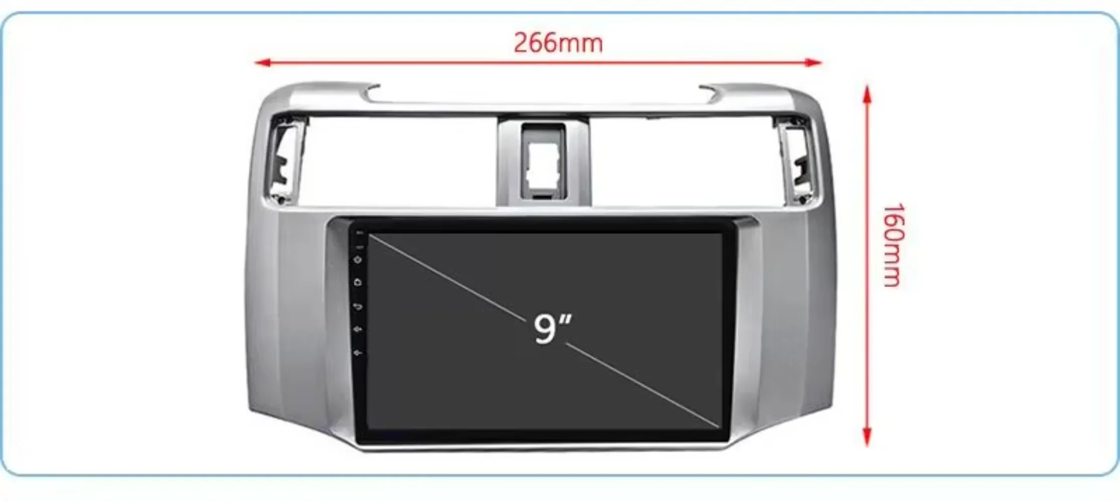 9 Inch Android Auto Electronics Car Audio System AHD BT Stereo Video Multimedia Player for 4Runner Car Player