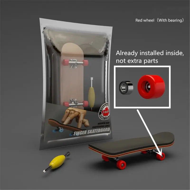 Mainan Jari Papan Jari Kayu SkateBoard Jari Profesional Stent Jari Skate Set Baru Anak-anak Hadiah