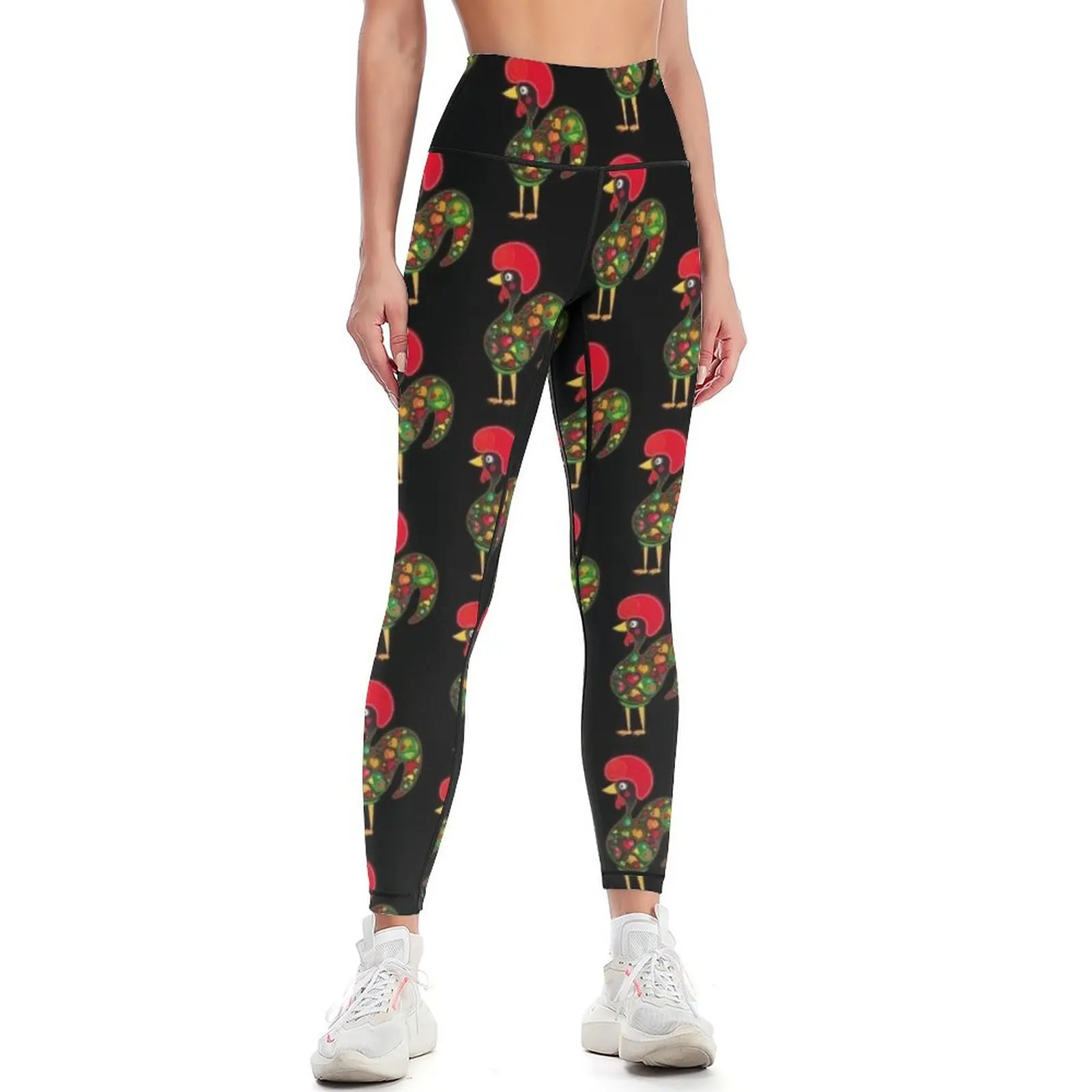 The Rooster of Barcelos - The Legend Leggings Women's tights Golf wear sporty woman gym Womens Leggings